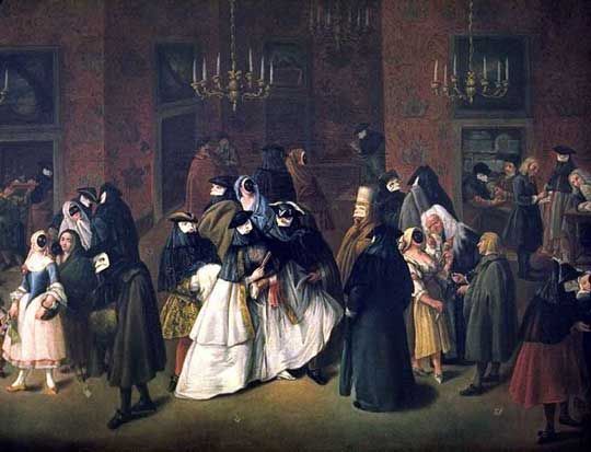 540x413 In The Play, The Characters Attend A Masquerade. This Painting - Masquerade Ball Painting