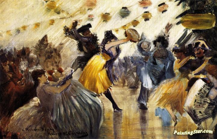 720x462 Masquerade Ball Artwork By Robert W. Chambers Oil Painting Amp Art - Masquerade Ball Painting