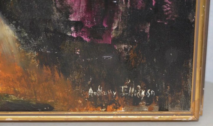 720x425 African American Masquerade Ball Oil Painting Antique Canvas - Masquerade Ball Painting