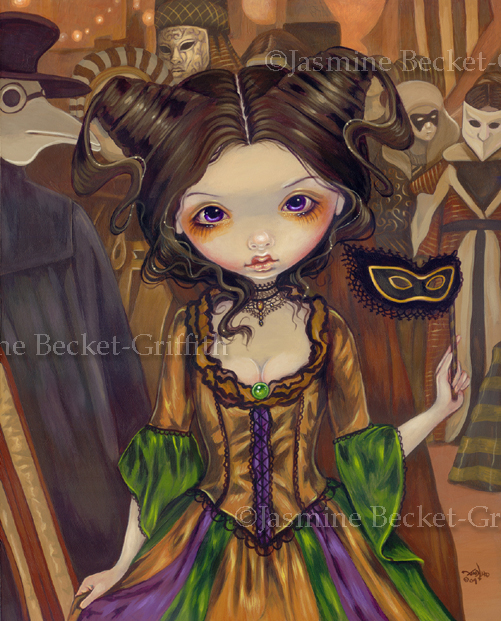 501x621 At The Masquerade Ball - Masquerade Ball Painting