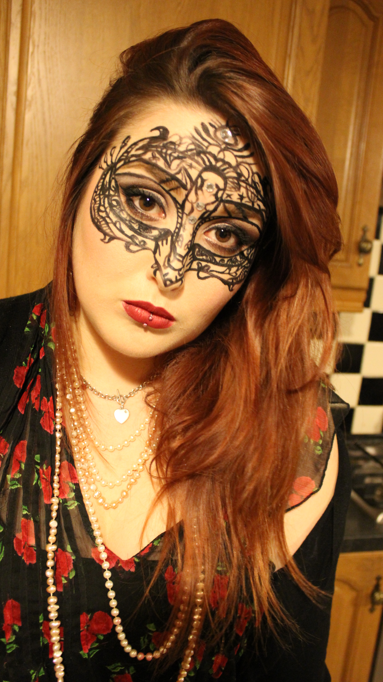 1456x2592 Masquerade Ball Lace Mask Painting Partyface. - Masquerade Mask Painting