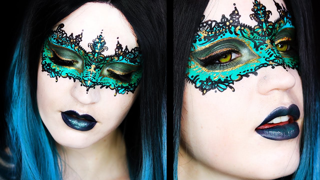 1280x720 Masquerade Mask Makeup Tutorial - Masquerade Mask Painting