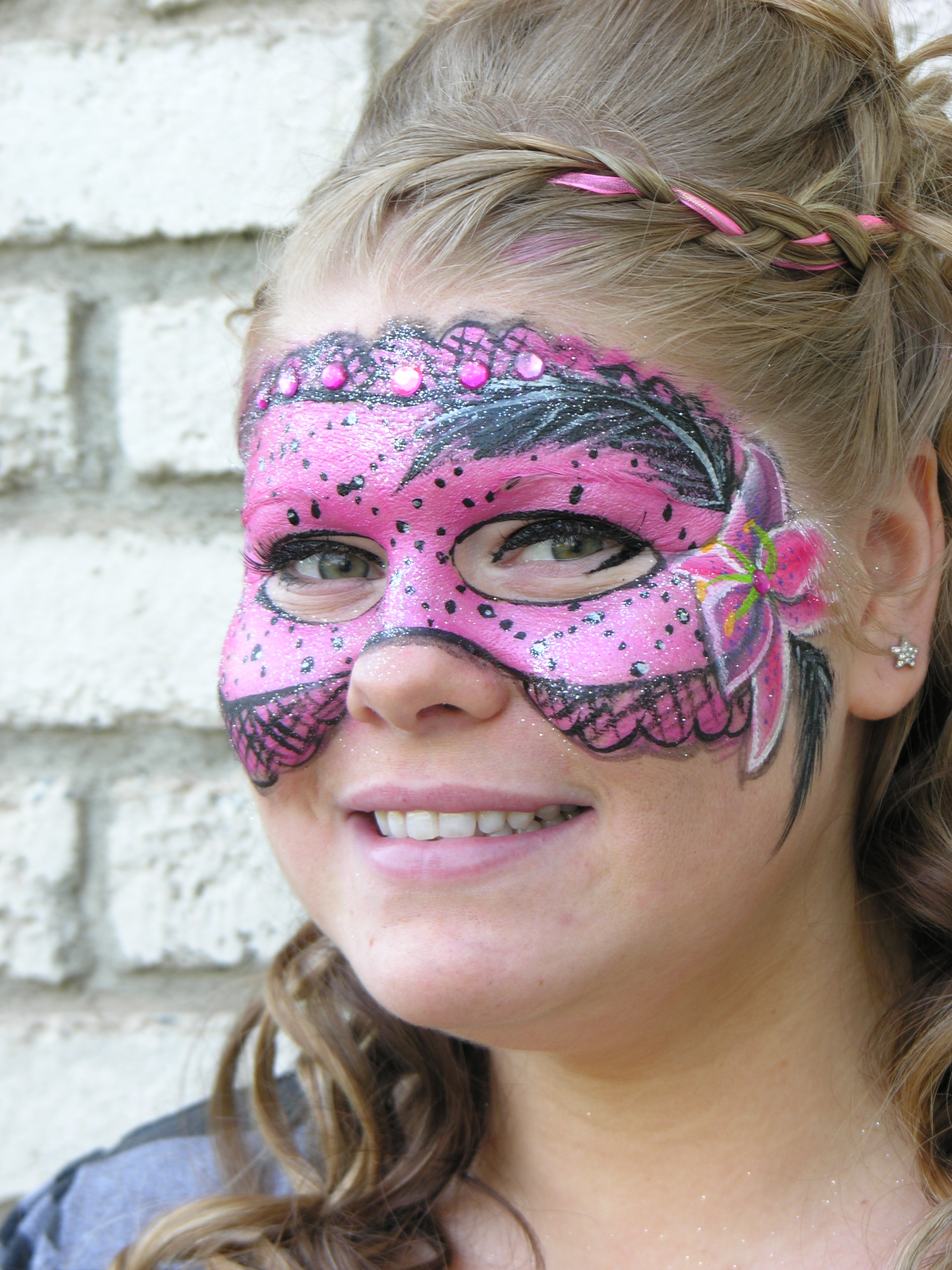 2448x3264 Masquerade Mask Face Paint The Painted Otter - Masquerade Mask Painting