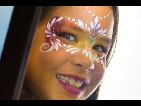 480x360 Face Painting Masquerade Mask Rochelle Midro Video Beautylish - Masquerade Mask Painting