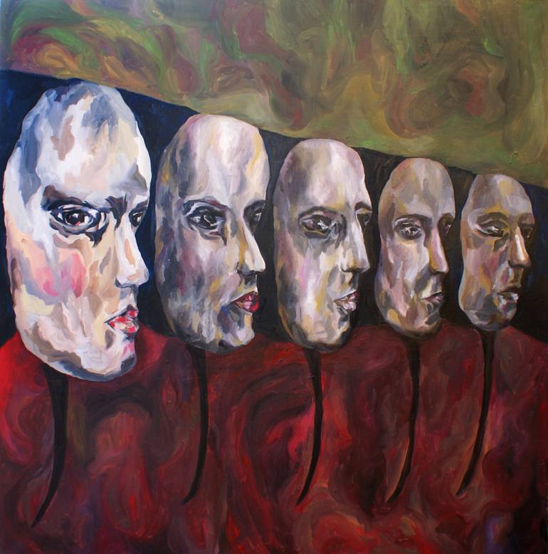 770x778 Saatchi Art Masquerade Painting By Aneta Klejnowska - Masquerade Painting