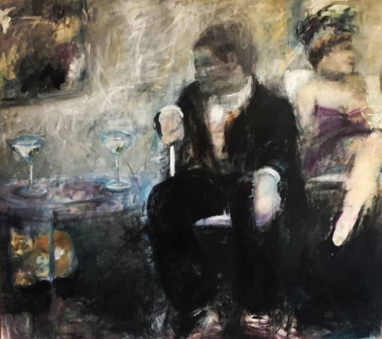 770x684 Saatchi Art Partaking In A Masquerade Painting By Tracy Ostmann - Masquerade Painting