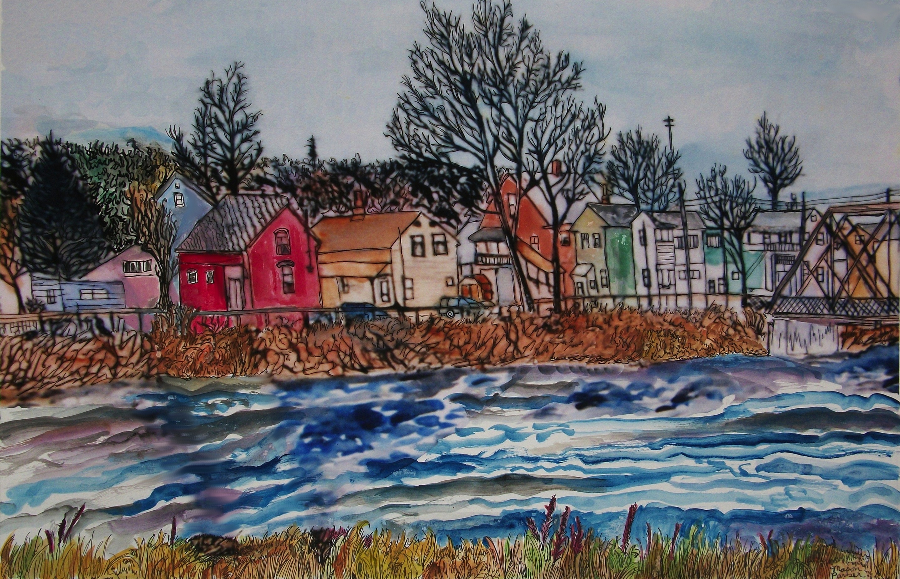 2873x1849 Massachusetts Paintings - Massachusetts Painting