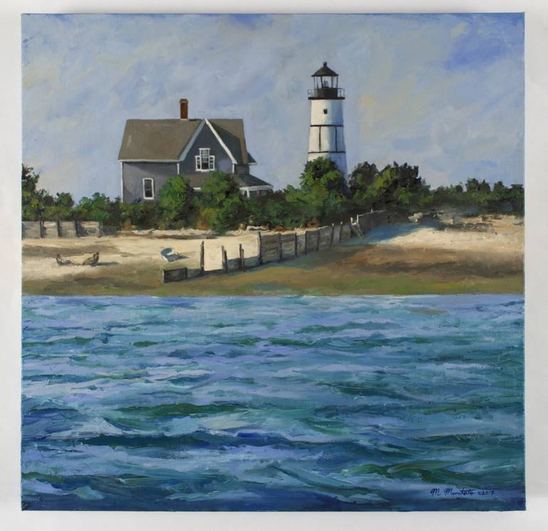 770x746 Saatchi Art Sandy Neck Lighthouse Barnstable - Massachusetts Painting