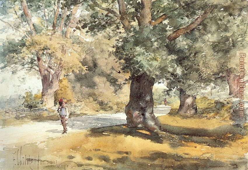 850x582 Childe Hassam Wayside Inn Sudbury Massachusetts Painting Anysize - Massachusetts Painting