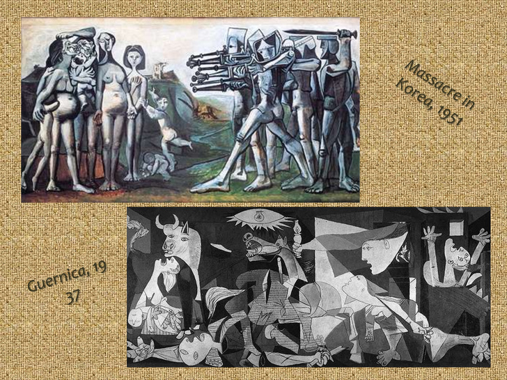 728x546 Pablo Picasso - Massacre In Korea Painting