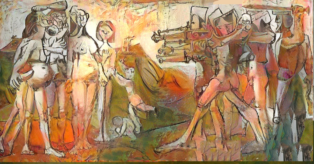 1024x536 Picasso Massacre In Korea Final - Massacre In Korea Painting