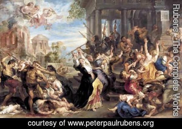 600x427 Rubens - Massacre Of The Innocents Painting