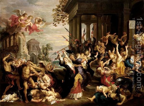 600x444 The Massacre Of The Innocents Guillaume The Elder Forchondt - Massacre Of The Innocents Painting
