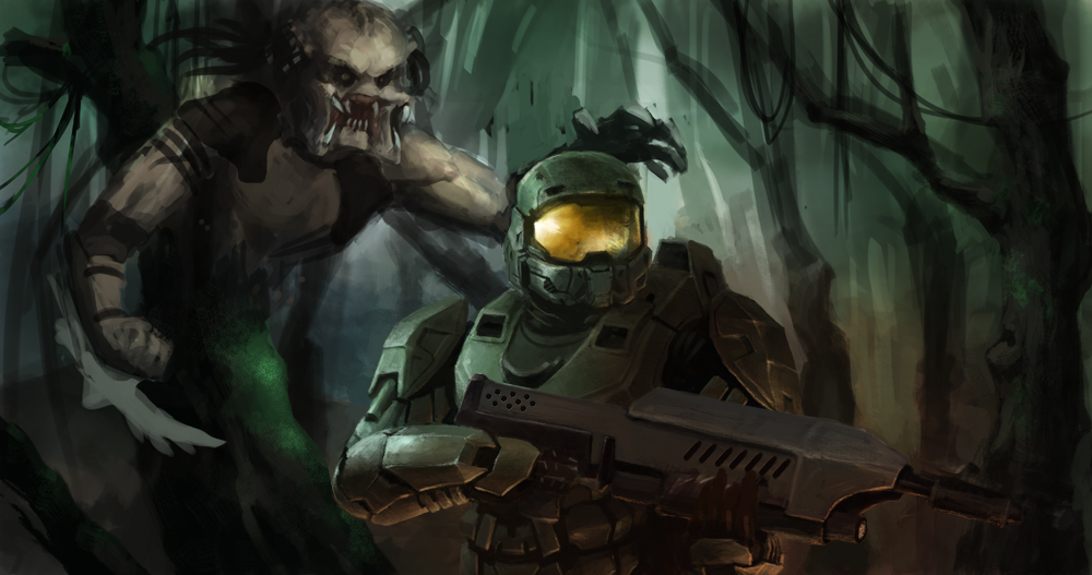 1000x527 Master Chief Halo Speed Painting Xia Taptara - Master Chief Painting