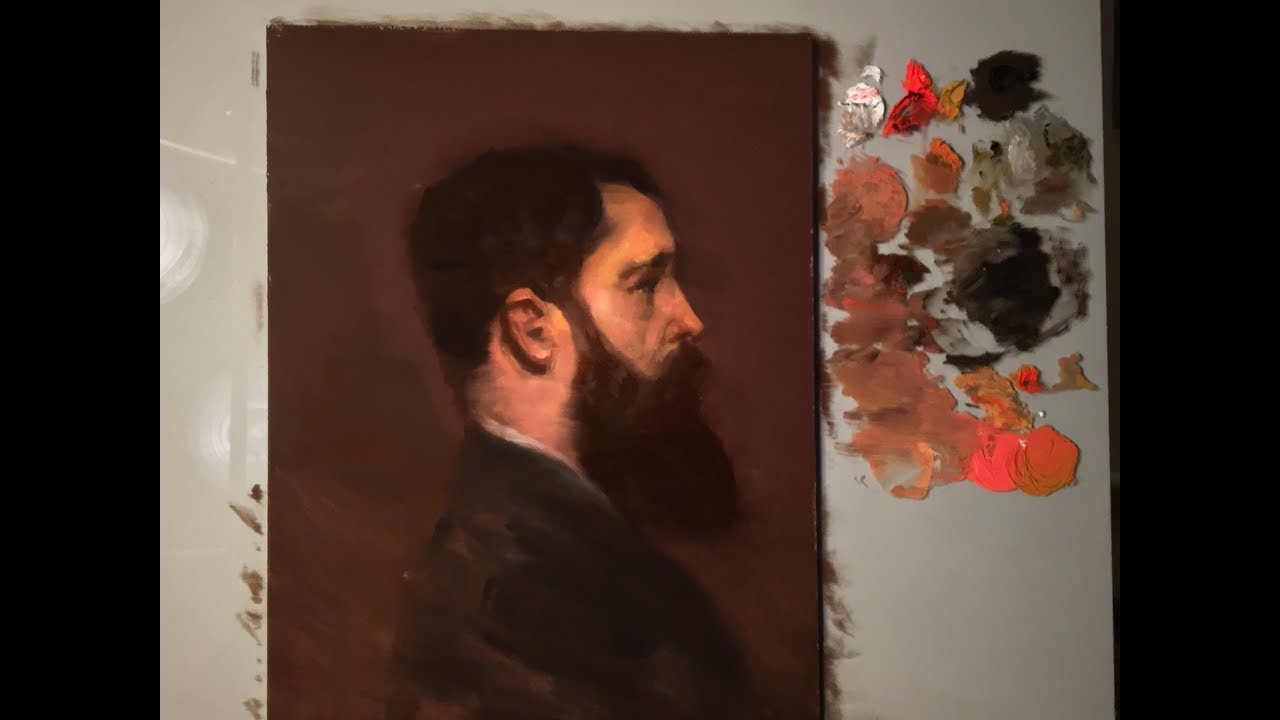 1280x720 Portrait Painting Tutorial Sargent Master Copy Using Zorn - Master Copy Painting
