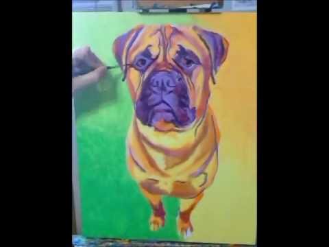 480x360 Dawgart - Mastiff Painting