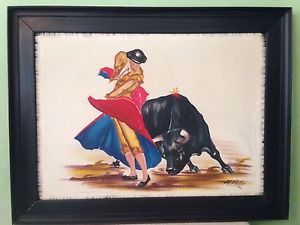 Matador And Bull Oil Painting At Paintingvalley.com 