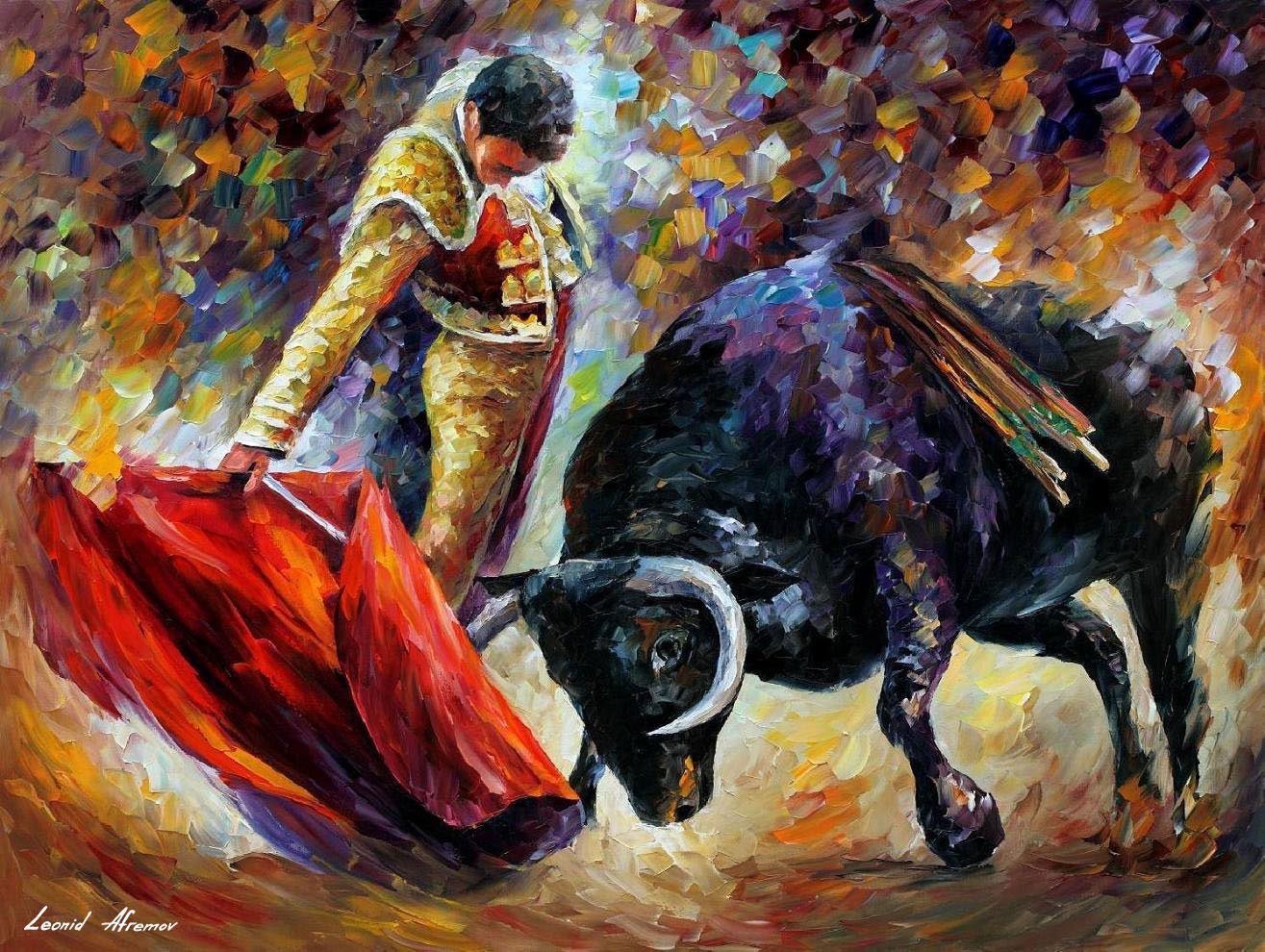 1315x990 Leonid Afremov, Oil On Canvas, Palette Knife, Buy Original - Matador Oil Painting