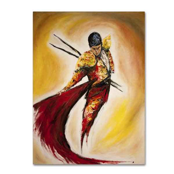 600x600 Trademark Art Matador By Marc Allante Painting Print On Wrapped - Matador Painting