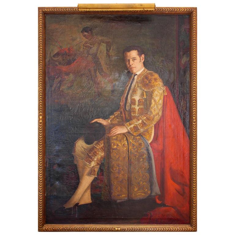 768x768 Magnificent Manuel Del Rios, Matador, Oil Painting By Innocenzo - Matador Painting