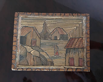 340x270 Matchstick Box Etsy - Matchstick Painting