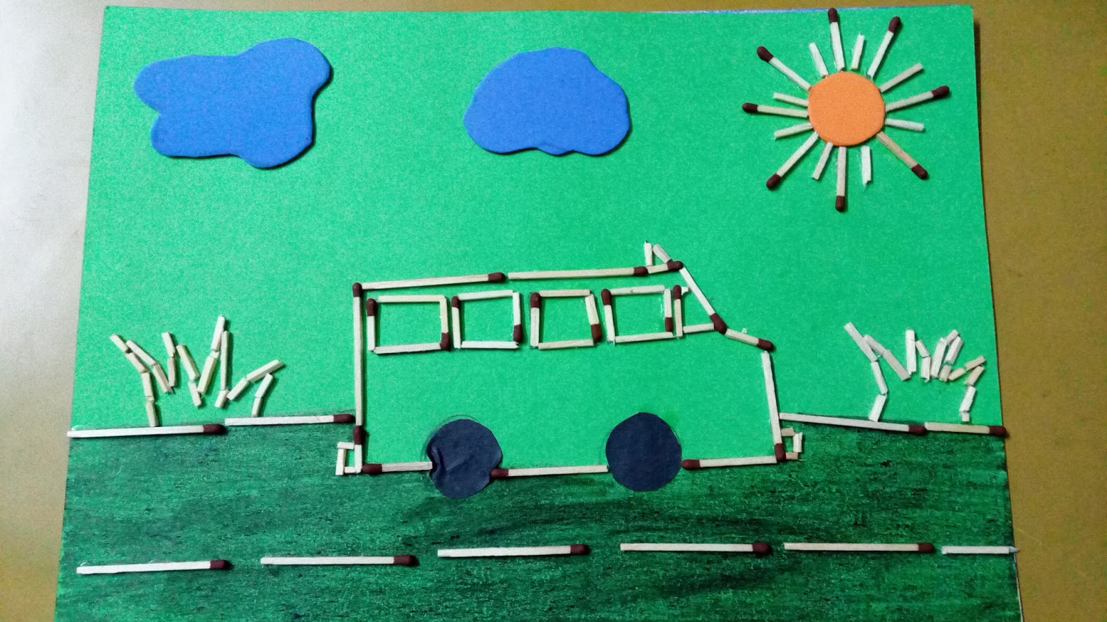 1600x900 My Life As A Maa Matchsticks Painting - Matchstick Painting