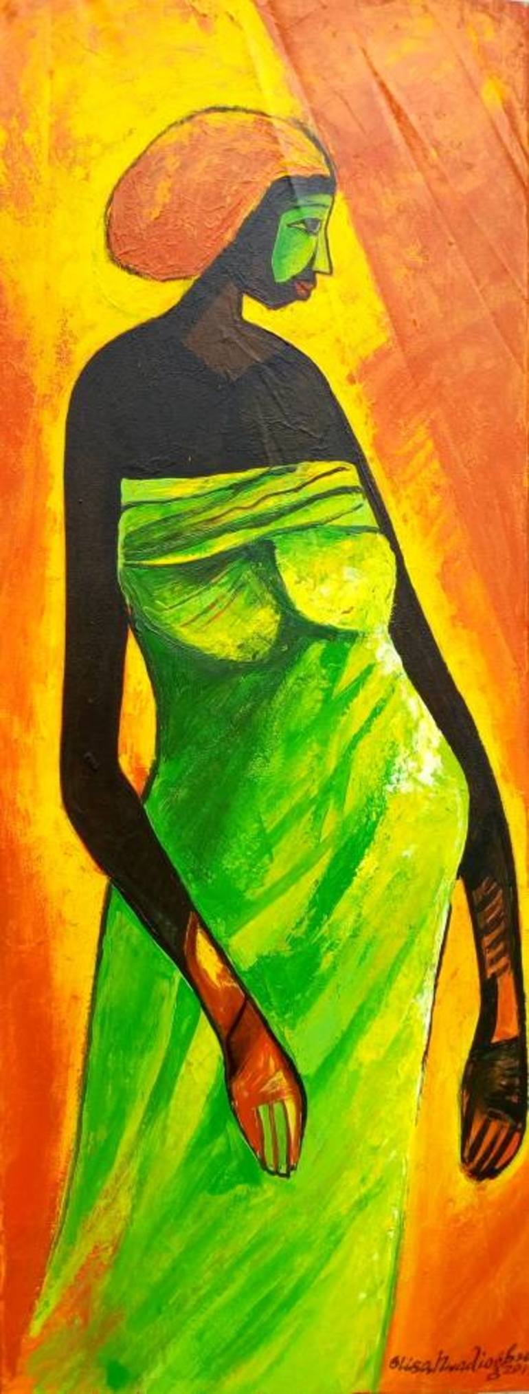770x2027 Saatchi Art Maternity Painting By Olisa Nwadiogbu - Maternity Painting