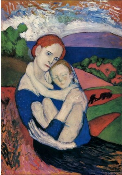 478x687 Artwork By Pablo Picasso - Maternity Painting