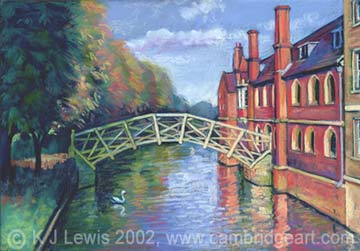 360x251 Painting The Mathematical Bridge, Queens College, University - Mathematical Painting
