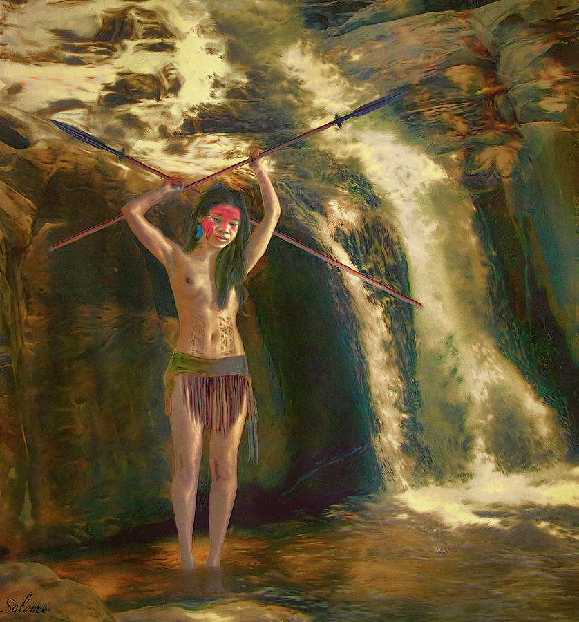 838x900 Matis Woman S. America Painting By Salome Hooper - Matis Painting