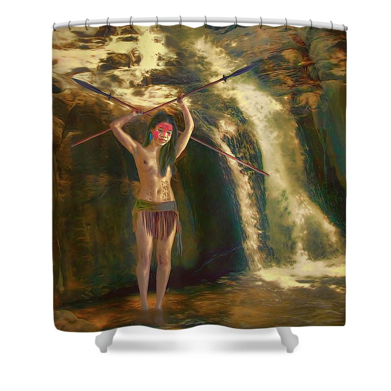 800x800 Matis Woman S. America Shower Curtain For Sale By Salome Hooper - Matis Painting