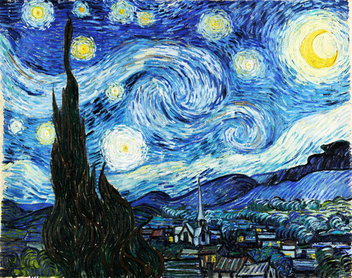 500x395 The Painter's Journal Starry Night, C.1889 By Vincent Van Gogh - Matis Painting