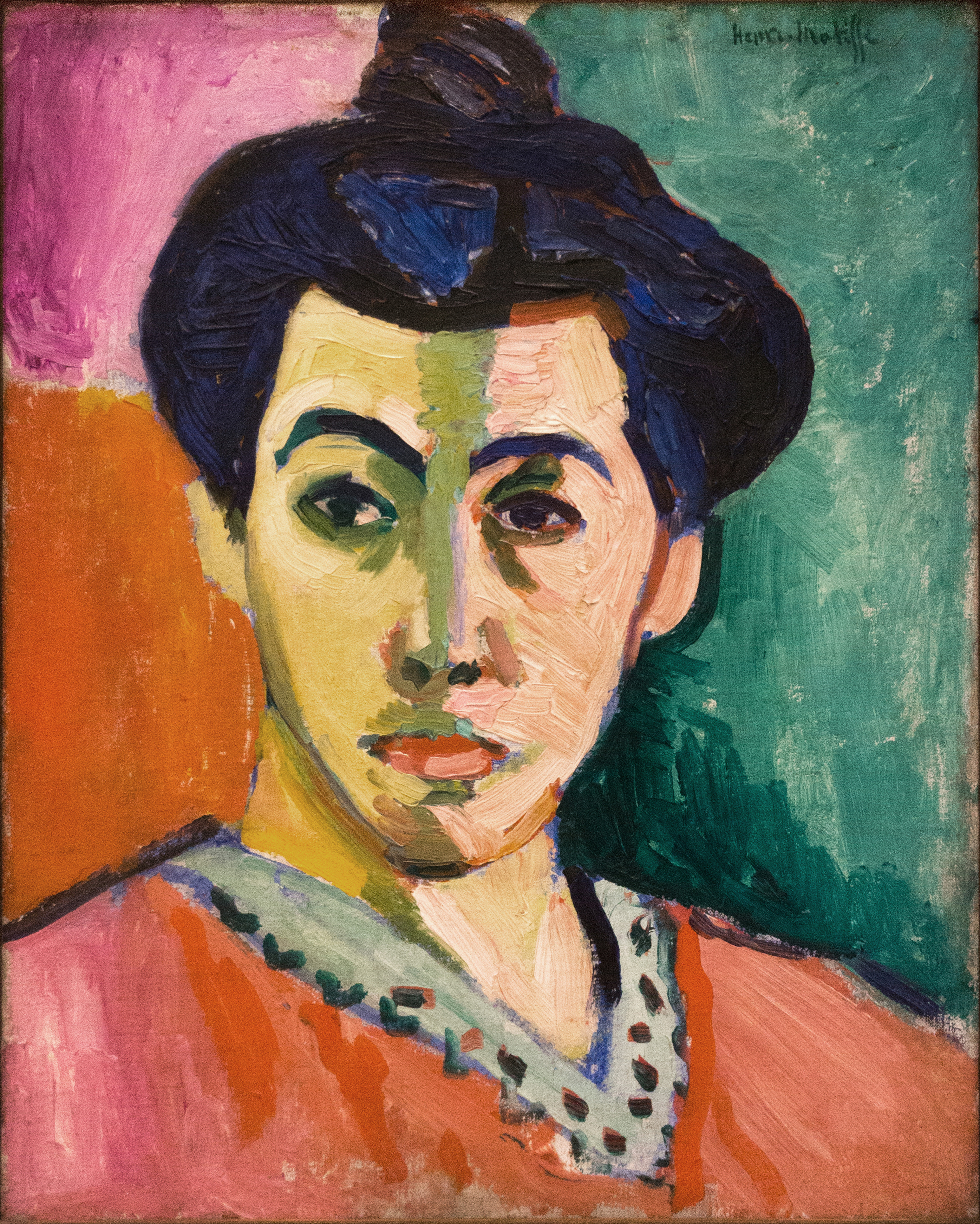 2790x3484 Green Stripe - Matisse Painting