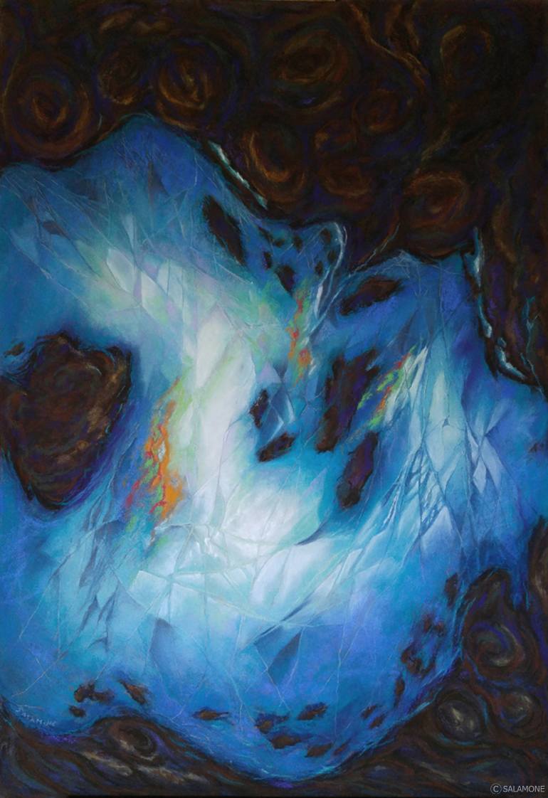 770x1122 Saatchi Art Escaping The Matrix Painting By Brenda Salamone - Matrix Painting