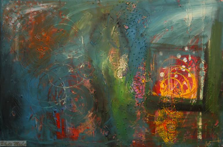 770x508 Saatchi Art Matrix Painting By Nancy Alhabashi - Matrix Painting