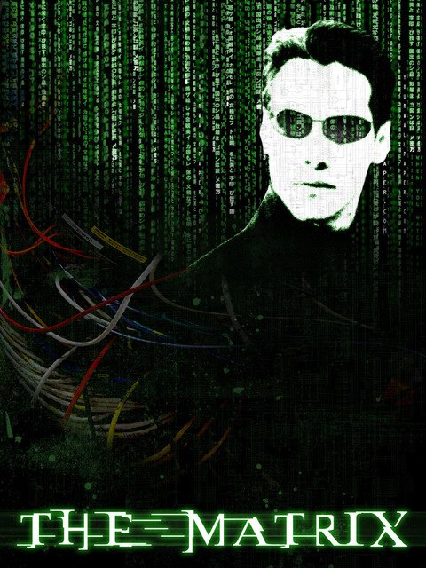 480x640 The Matrix Movie Poster Vintage Retro Sci Fi Poster Canvas - Matrix Painting