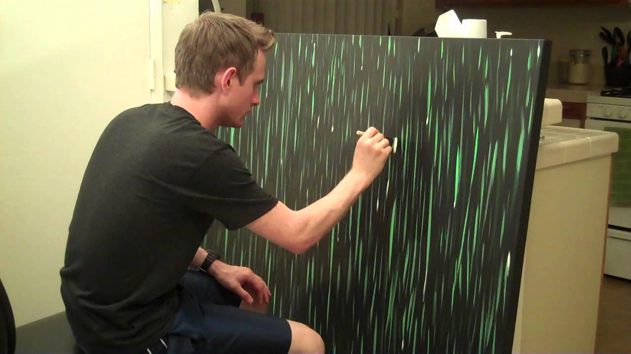 1280x720 The Matrix Code High Speed Painting - Matrix Painting