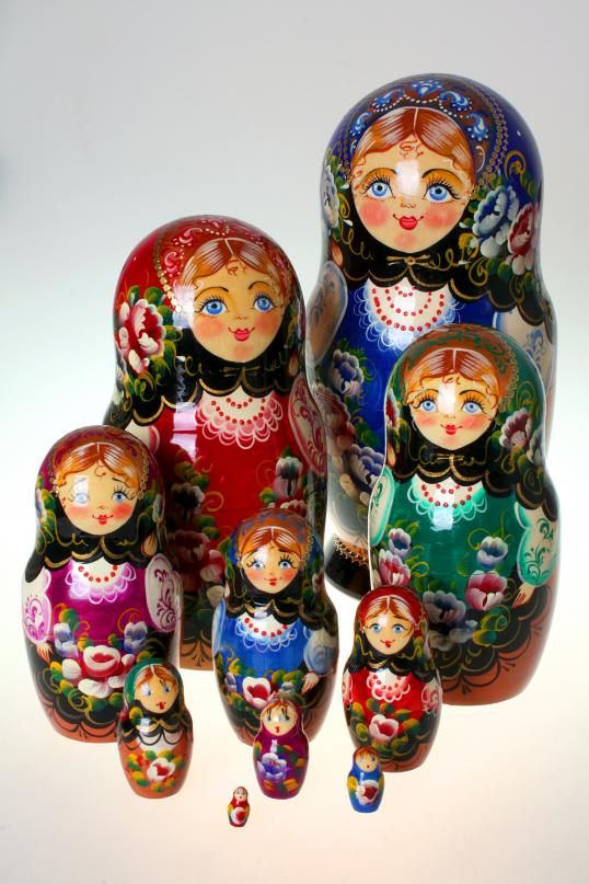 538x807 Russian Matryoshka Dolls To Paint Matryoshka 10 Sisters - Matryoshka Painting