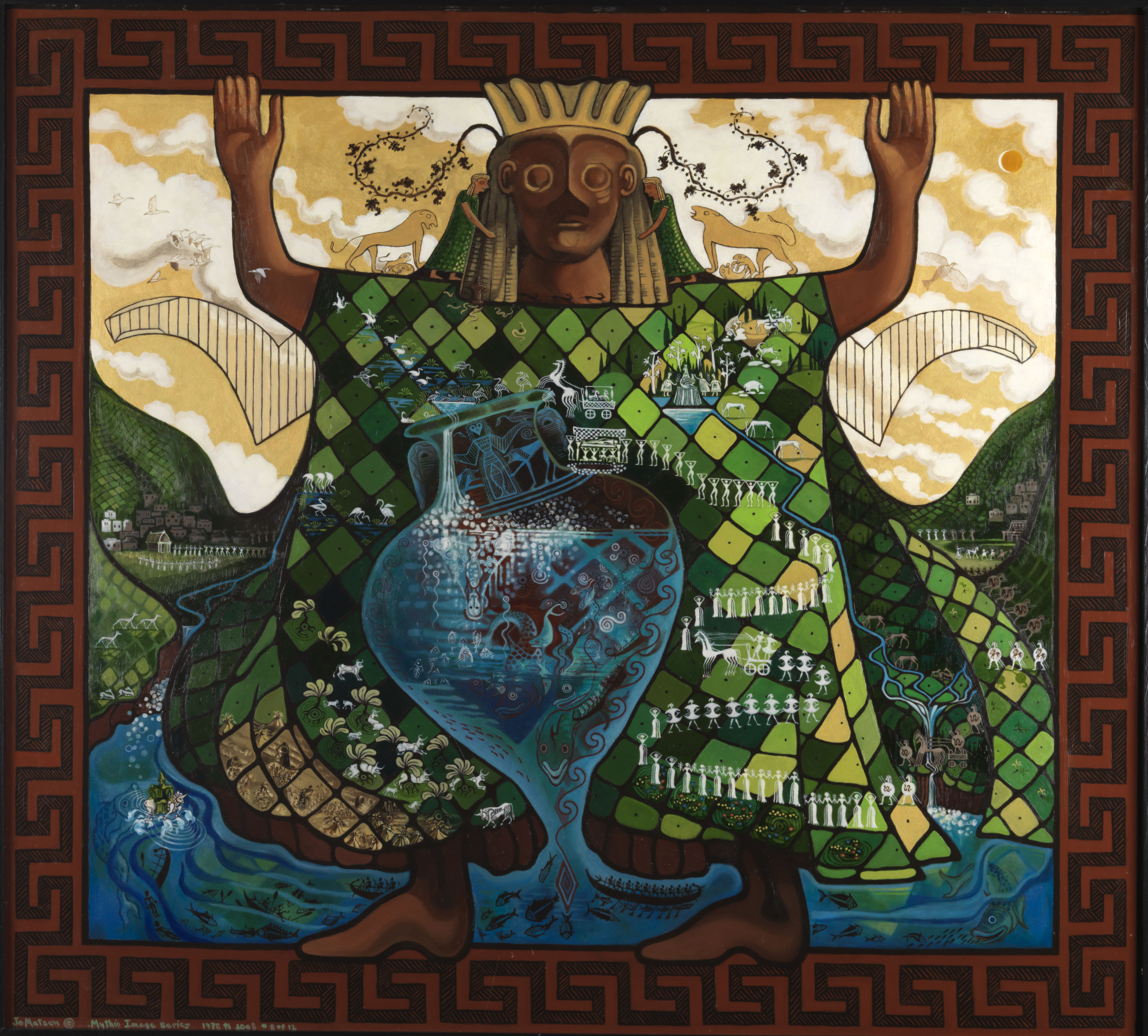 4833x4361 Boeotia (Archaic Greece), C. 800 Bc Jo Matsen Mythic Images - Matsen Painting