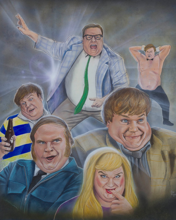 570x712 Faces Of Farley Limited Edition 10x11 Giclee Print - Matt Foley Painting