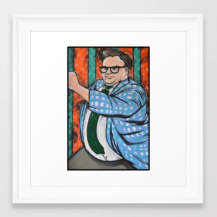 700x700 Snl Chris Farley As Matt Foley Framed Art Print By - Matt Foley Painting
