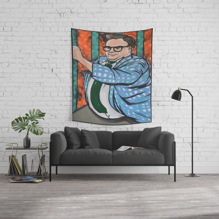 700x700 Snl Chris Farley As Matt Foley Wall Tapestry By - Matt Foley Painting