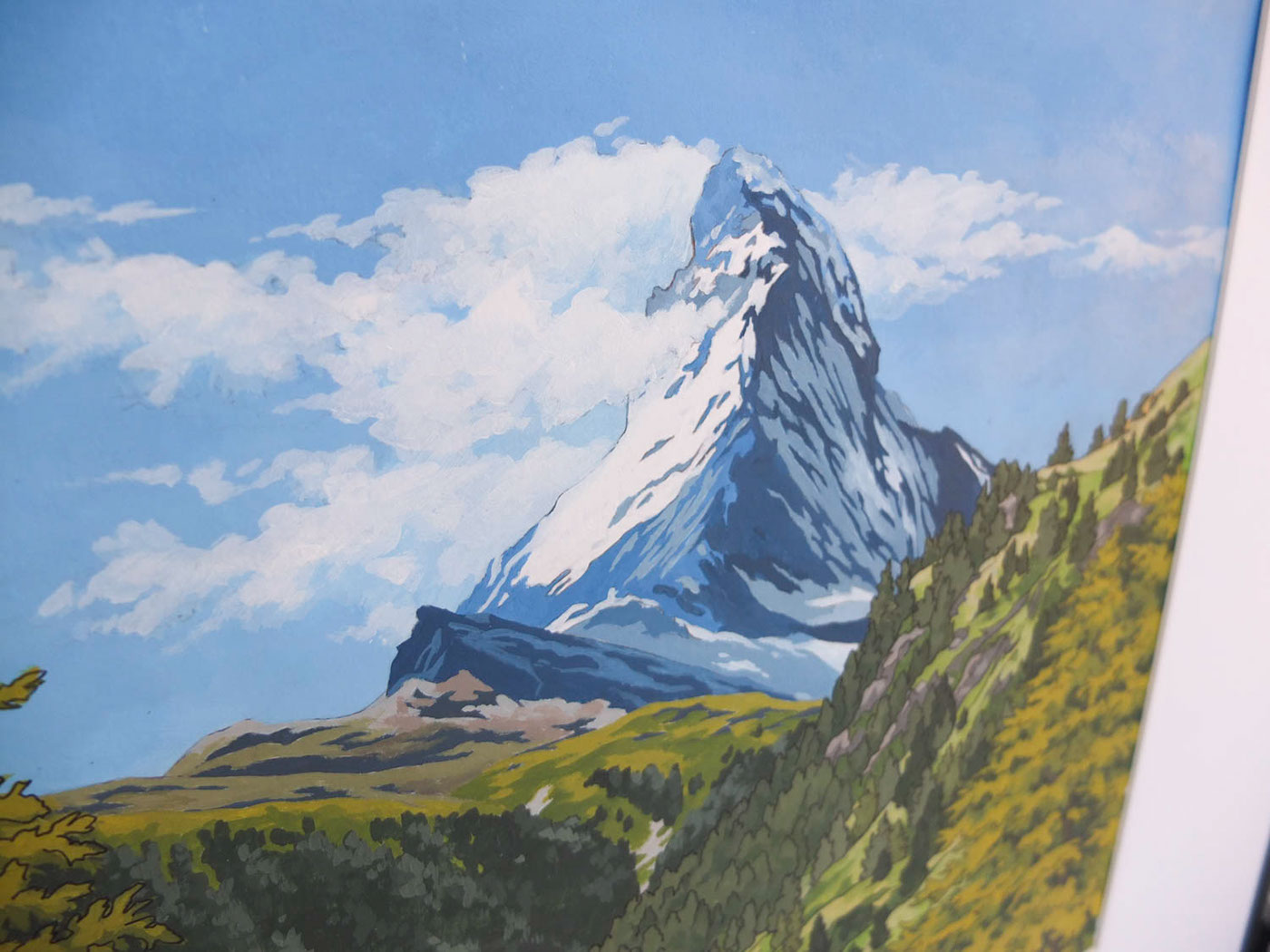 1400x1050 Matterhorn In Summer On Behance - Matterhorn Painting