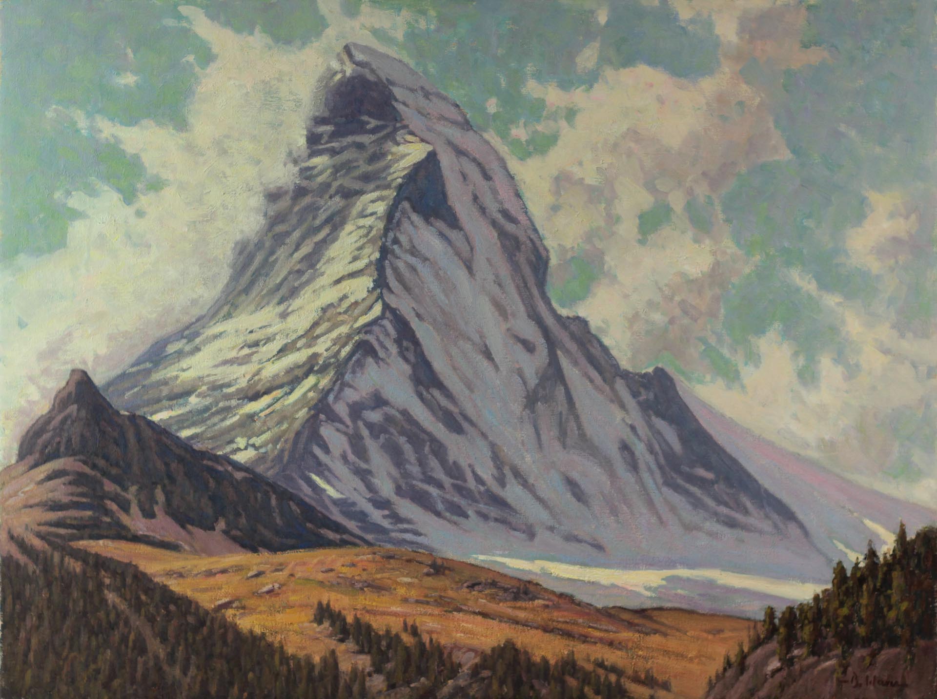 1920x1434 The Matterhorn Brett Weaver Studio - Matterhorn Painting