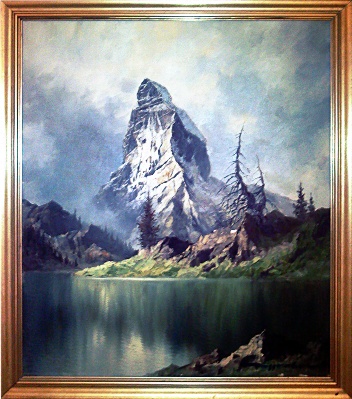 352x399 Matterhorn Painting - Matterhorn Painting