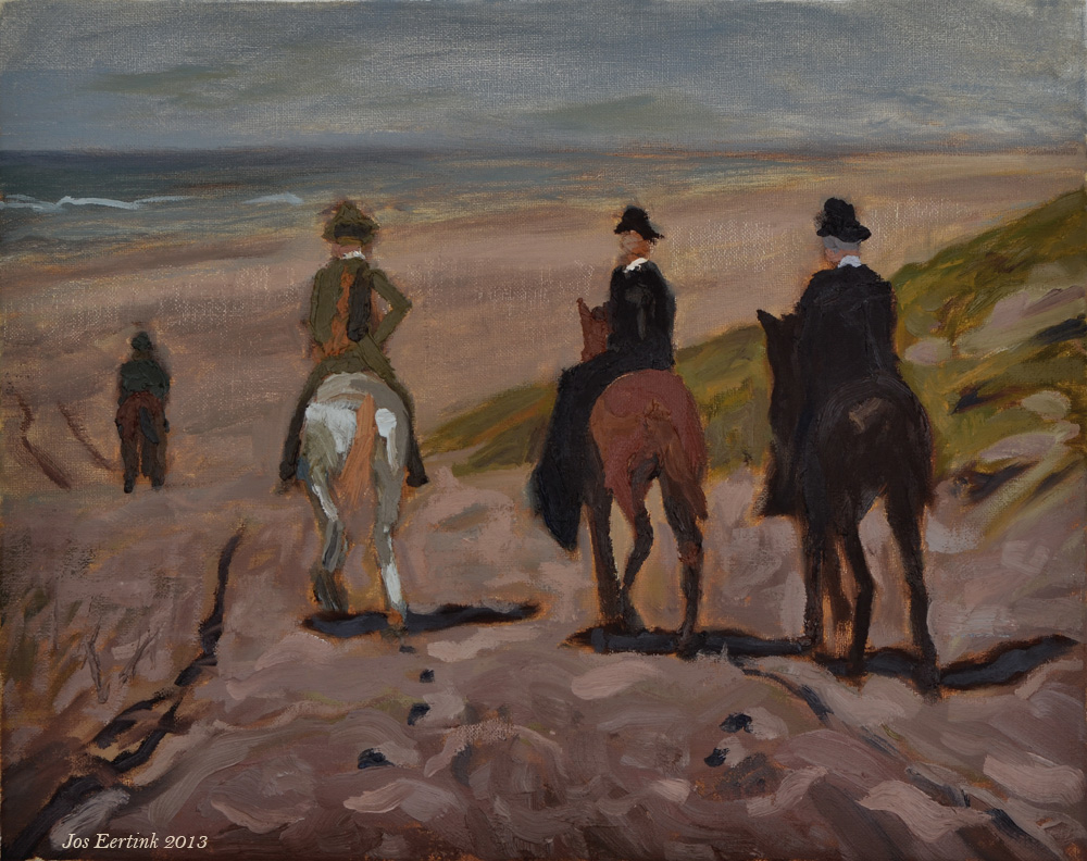 1000x792 Anton Mauve Study In Oil Paint - Mauve Painting