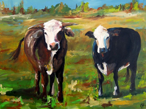 560x419 Peacock Garden - Max And Ruby Painting