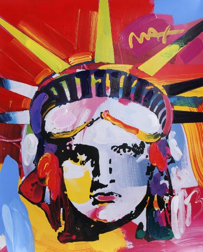 404x500 Peter Max Statue Of Liberty Paintings And Art - Max Painting
