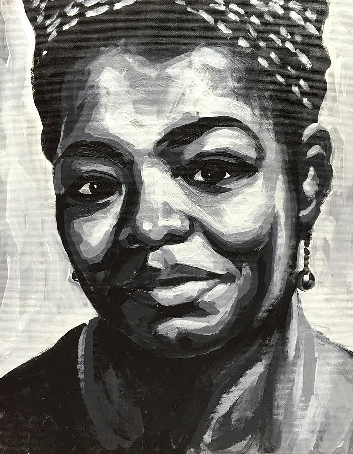 700x900 Maya Angelou Painting By Seamas Culligan - Maya Angelou Painting