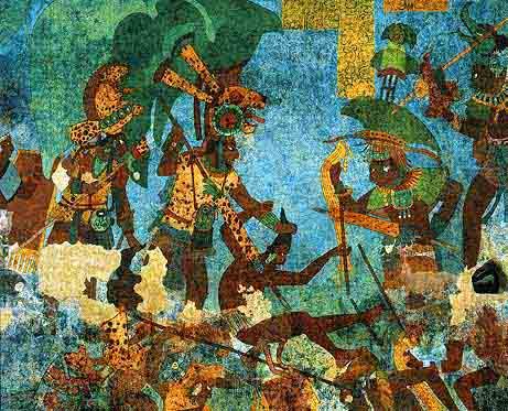461x373 Mayan Art And Architecture The Paintings - Mayan Painting